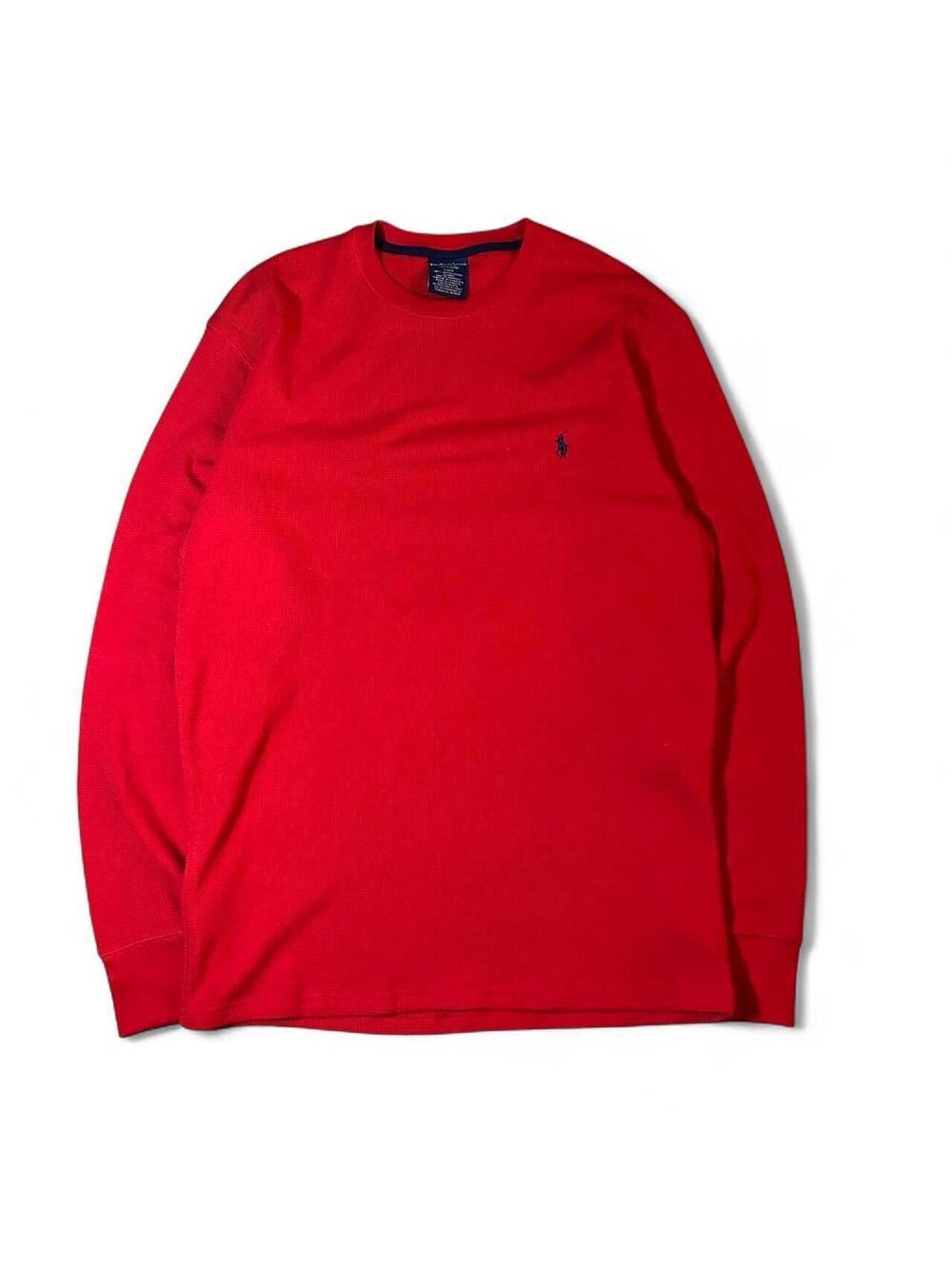 Red Polo Ralph Lauren cotton long sleeve shirt